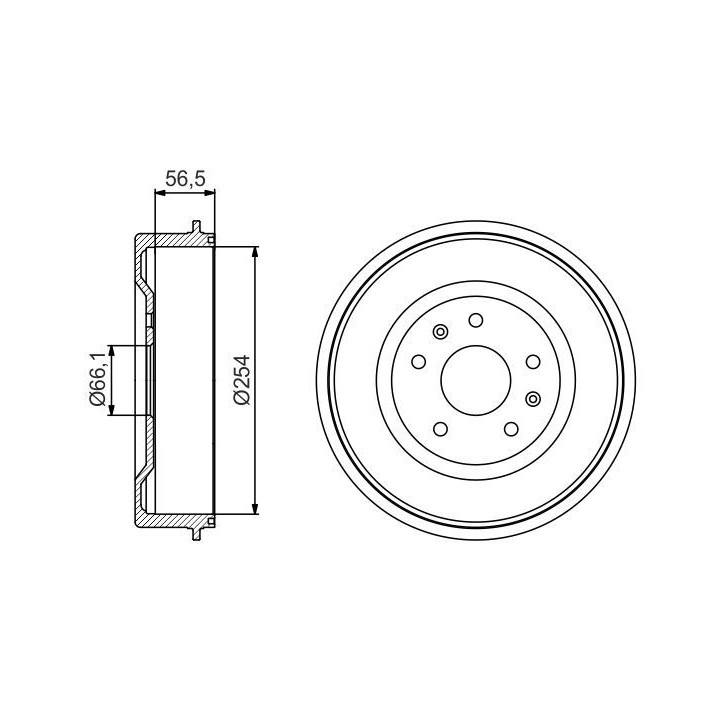 Stabdžių būgnas BOSCH 0 986 477 227