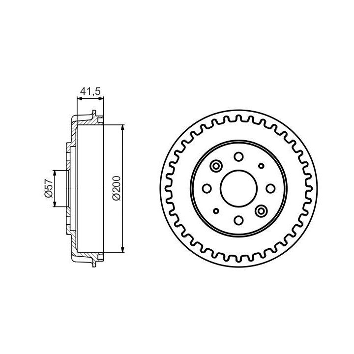 Stabdžių būgnas BOSCH 0 986 477 247