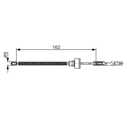 Trosas, stovėjimo stabdys BOSCH 1 987 482 278