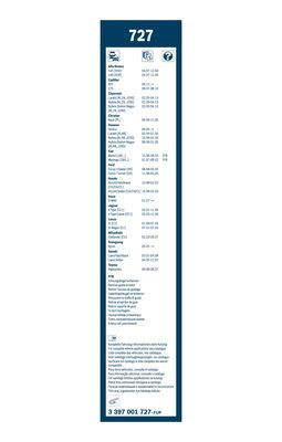 Valytuvai BOSCH 3 397 001 727