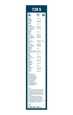 Valytuvai BOSCH 3 397 001 728