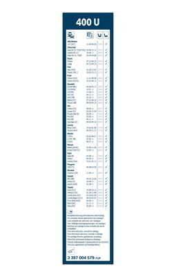 Valytuvai BOSCH 3 397 004 579