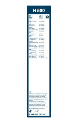 Valytuvai BOSCH 3 397 004 760