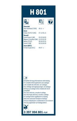 Valytuvai BOSCH 3 397 004 801