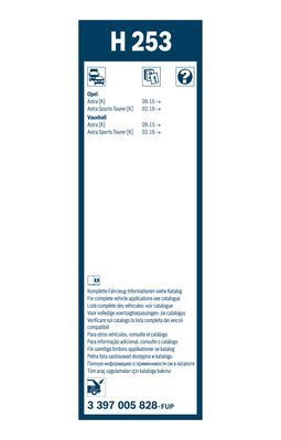 Valytuvai BOSCH 3 397 005 828