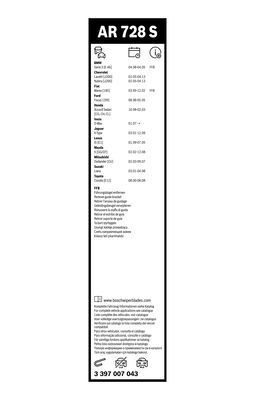 Valytuvai BOSCH 3 397 007 043