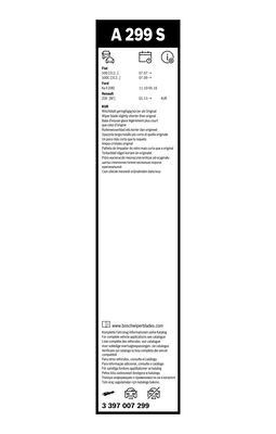 Valytuvai BOSCH 3 397 007 299