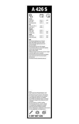 Valytuvai BOSCH 3 397 007 426