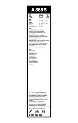 Valytuvai BOSCH 3 397 007 868