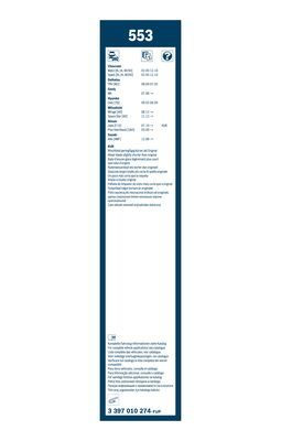 Valytuvai BOSCH 3 397 010 274