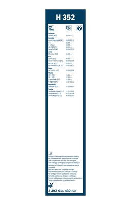 Valytuvai BOSCH 3 397 011 430