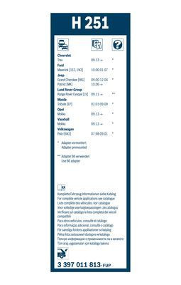 Valytuvai BOSCH 3 397 011 813