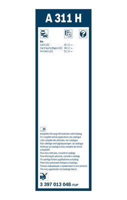 Valytuvai BOSCH 3 397 013 048