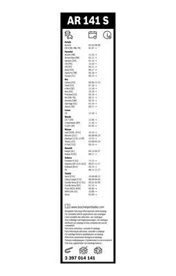 Valytuvai BOSCH 3 397 014 141