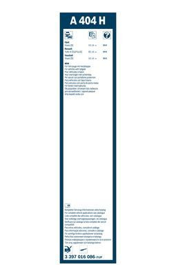 Valytuvai BOSCH 3 397 016 086