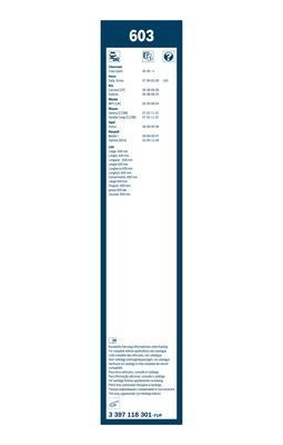 Valytuvai BOSCH 3 397 118 301