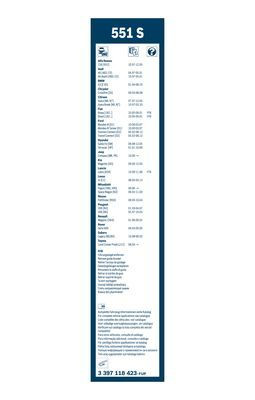 Valytuvai BOSCH 3 397 118 423