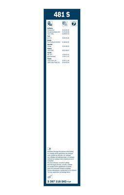 Valytuvai BOSCH 3 397 118 543