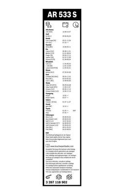 Valytuvai BOSCH 3 397 118 902