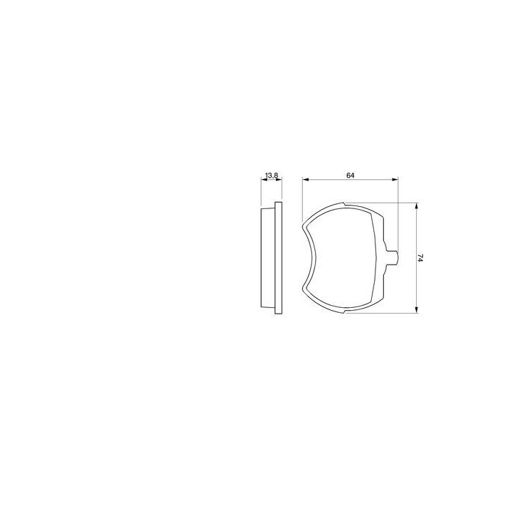 Stabdžių trinkelių rinkinys, diskinis stabdys BOSCH 0 986 424 005