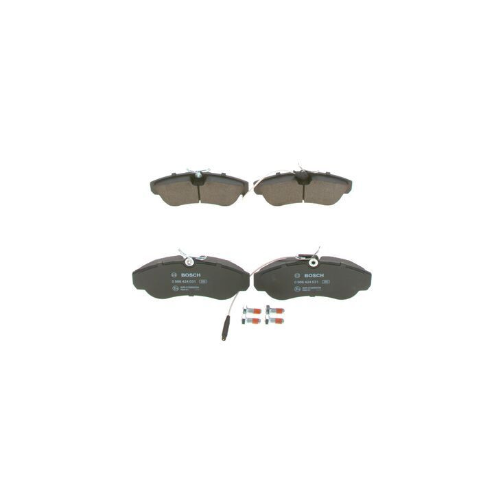 Stabdžių trinkelių rinkinys, diskinis stabdys BOSCH 0 986 424 031