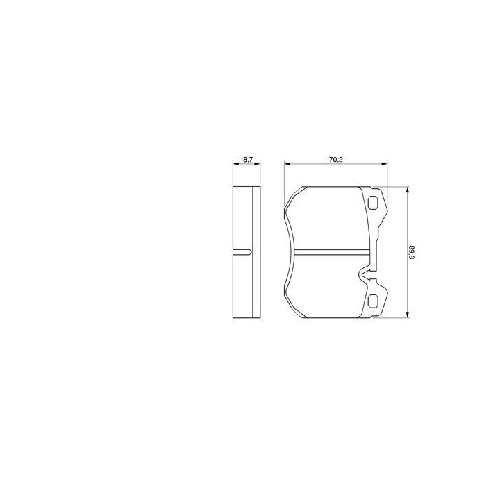 Stabdžių trinkelių rinkinys, diskinis stabdys BOSCH 0 986 424 053