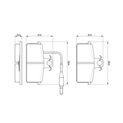 Stabdžių trinkelių rinkinys, diskinis stabdys BOSCH 0 986 424 081