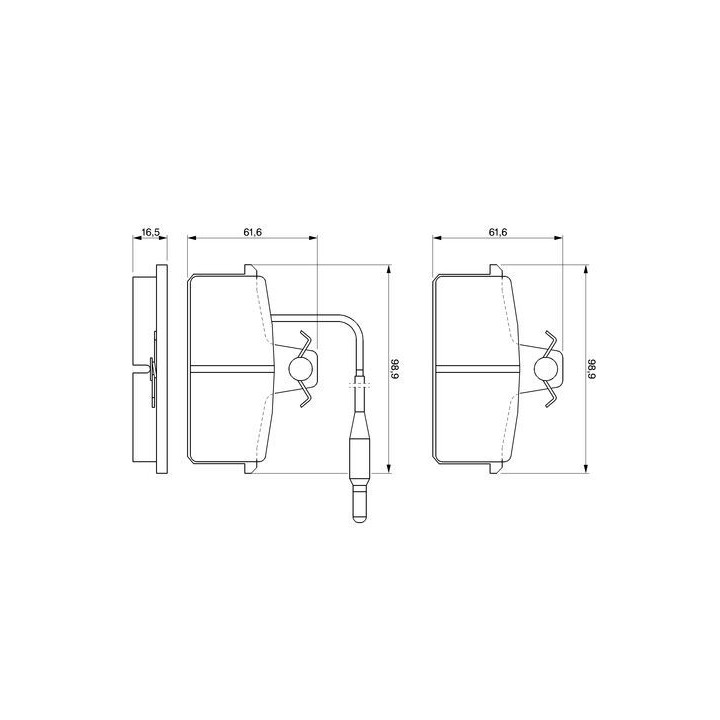 Stabdžių trinkelių rinkinys, diskinis stabdys BOSCH 0 986 424 081