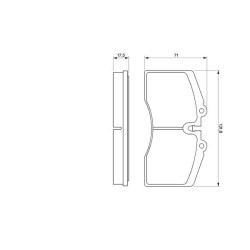 Stabdžių trinkelių rinkinys, diskinis stabdys BOSCH 0 986 424 119