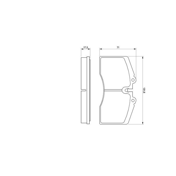 Stabdžių trinkelių rinkinys, diskinis stabdys BOSCH 0 986 424 119