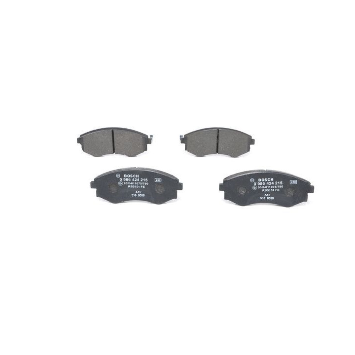 Stabdžių trinkelių rinkinys, diskinis stabdys BOSCH 0 986 424 215