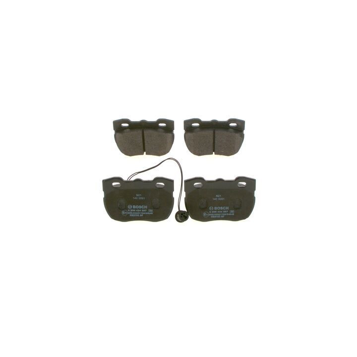 Stabdžių trinkelių rinkinys, diskinis stabdys BOSCH 0 986 424 287