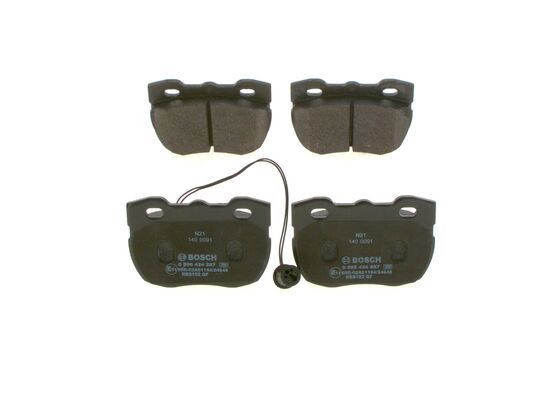 Stabdžių trinkelių rinkinys, diskinis stabdys BOSCH 0 986 424 287