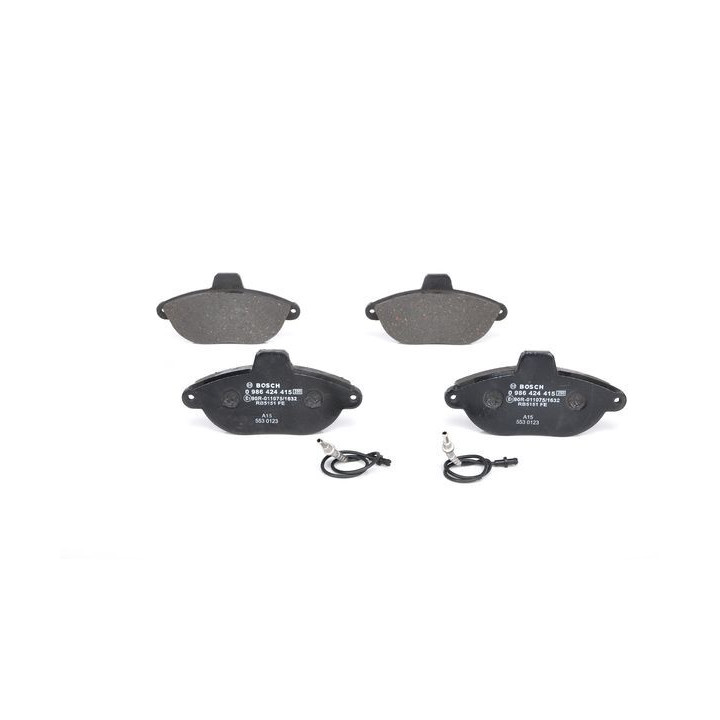 Stabdžių trinkelių rinkinys, diskinis stabdys BOSCH 0 986 424 415