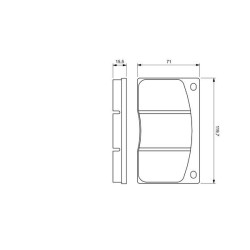 Stabdžių trinkelių rinkinys, diskinis stabdys BOSCH 0 986 424 684