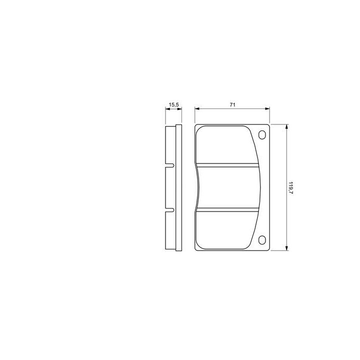 Stabdžių trinkelių rinkinys, diskinis stabdys BOSCH 0 986 424 684