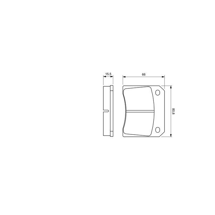 Stabdžių trinkelių rinkinys, diskinis stabdys BOSCH 0 986 424 685