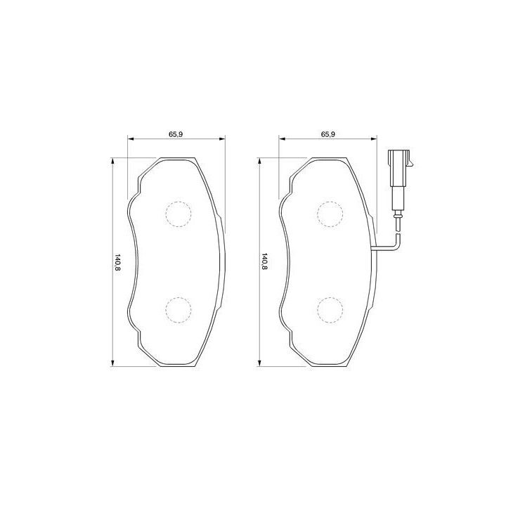 Stabdžių trinkelių rinkinys, diskinis stabdys BOSCH 0 986 424 703