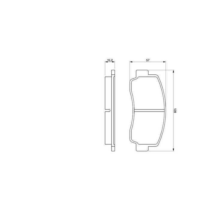 Stabdžių trinkelių rinkinys, diskinis stabdys BOSCH 0 986 465 111