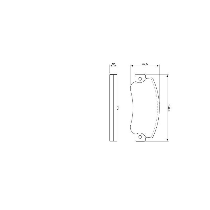 Stabdžių trinkelių rinkinys, diskinis stabdys BOSCH 0 986 468 411