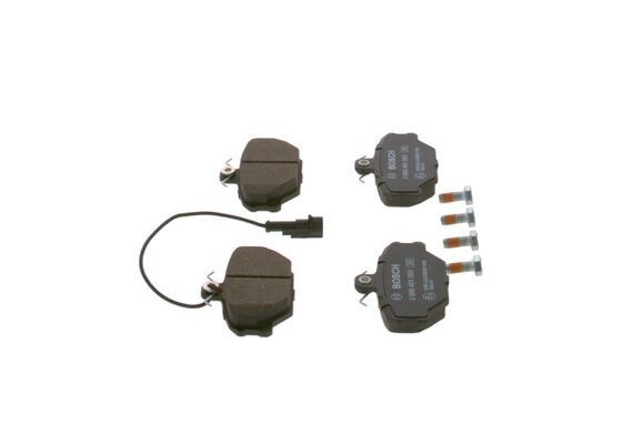 Stabdžių trinkelių rinkinys, diskinis stabdys BOSCH 0 986 491 050