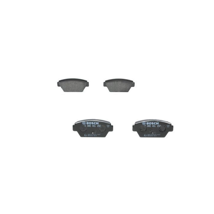 Stabdžių trinkelių rinkinys, diskinis stabdys BOSCH 0 986 491 250