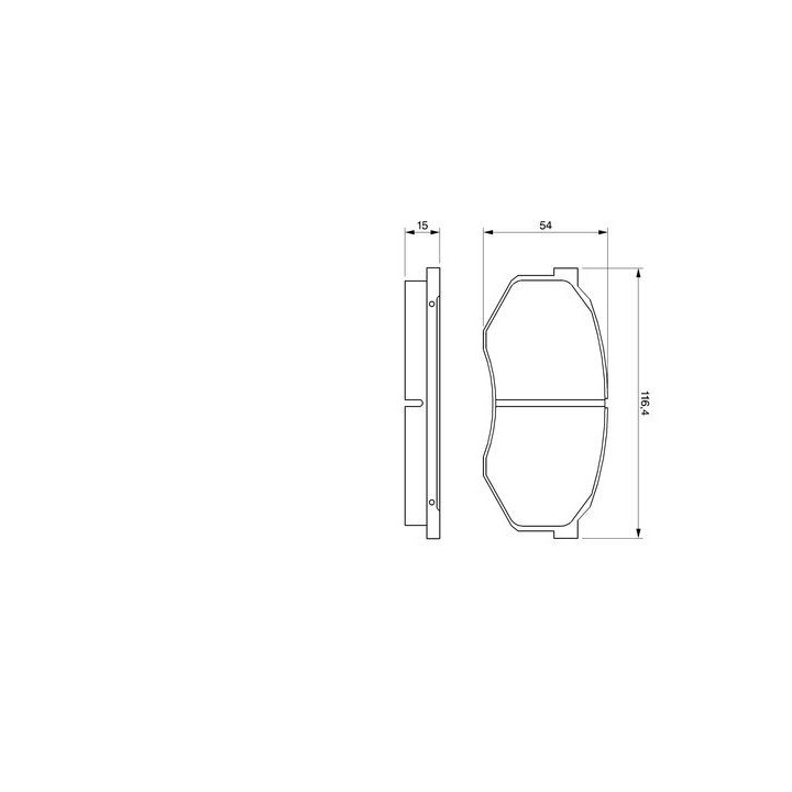 Stabdžių trinkelių rinkinys, diskinis stabdys BOSCH 0 986 493 180