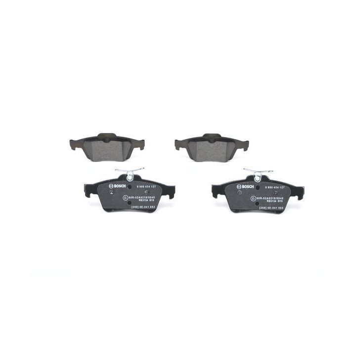 Stabdžių trinkelių rinkinys, diskinis stabdys BOSCH 0 986 494 127