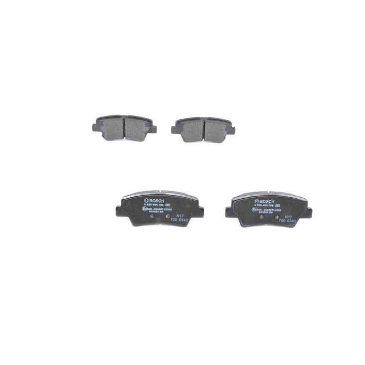 Stabdžių trinkelių rinkinys, diskinis stabdys BOSCH 0 986 494 768