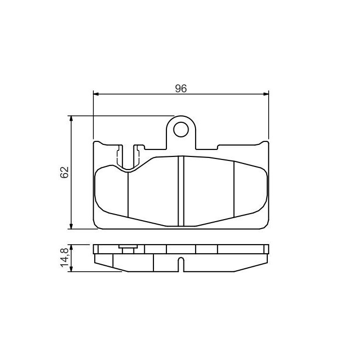 Stabdžių trinkelių rinkinys, diskinis stabdys BOSCH 0 986 495 139