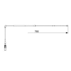 įspėjimo kontaktas, stabdžių trinkelių susidėvėjimas BOSCH 1 987 473 009