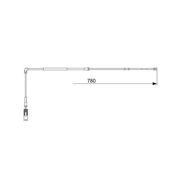 įspėjimo kontaktas, stabdžių trinkelių susidėvėjimas BOSCH 1 987 473 009