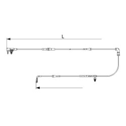 įspėjimo kontaktas, stabdžių trinkelių susidėvėjimas BOSCH 1 987 473 628