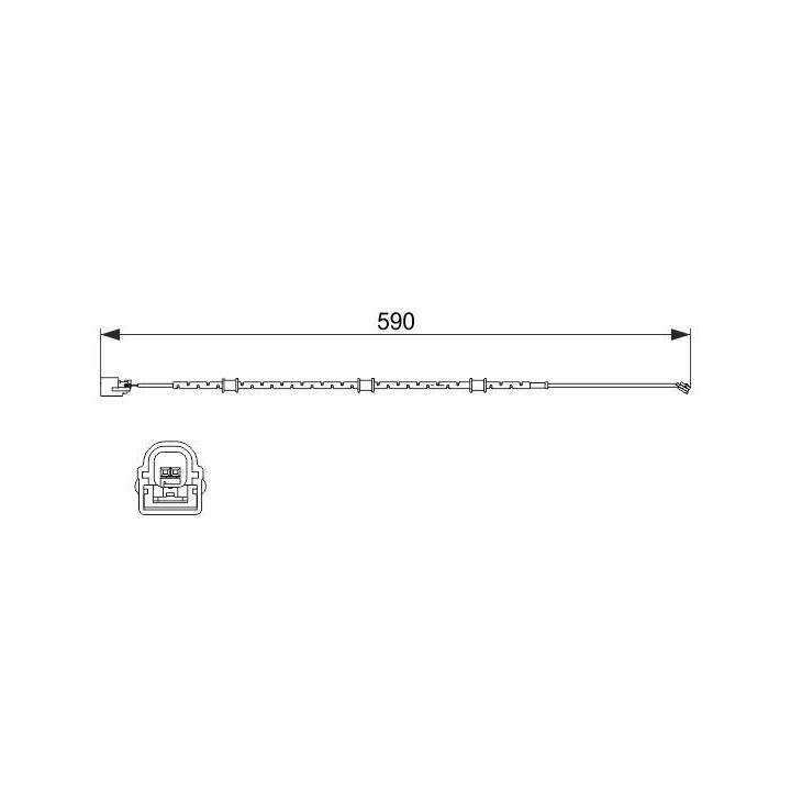 įspėjimo kontaktas, stabdžių trinkelių susidėvėjimas BOSCH 1 987 474 513